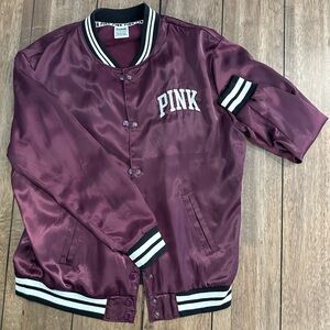 PINK Dark Purple Bomber Jacket